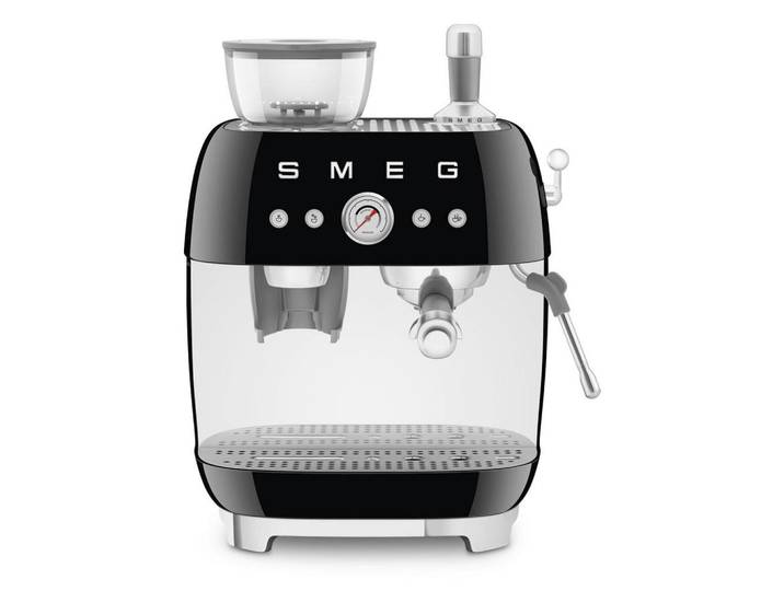 Smeg Espressomaschine, Schwarz, Metall, 2.4 ml,250 g, 33.4x44.3x43.0 cm, Kochgeschirr, Küchengeräte, Kaffeemaschinen & Milchschäumer