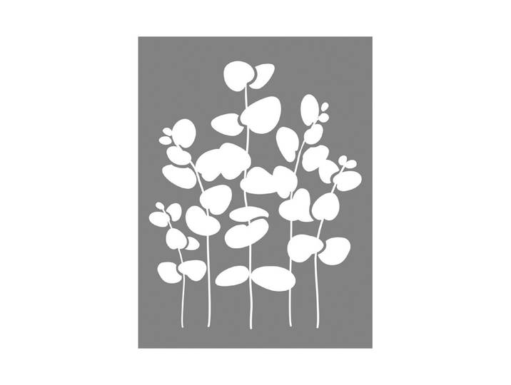Schablone Eukalyptus, 15,25x20,32cm, SB-Btl 1Stück