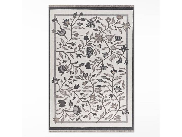 Wallfluent Teppich 150x225 cm Gedämpfte Farben Minimalistisch, Weiß Hochglanz, Kunststoff, 150x225 cm, Teppiche und Böden, Teppiche