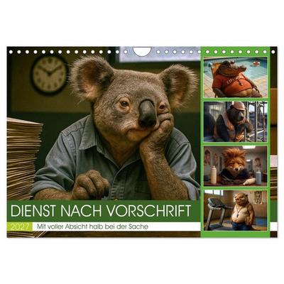 Dienst nach Vorschrift (Wandkalender 2027 DIN A4 quer), CALVENDO Monatskalender
