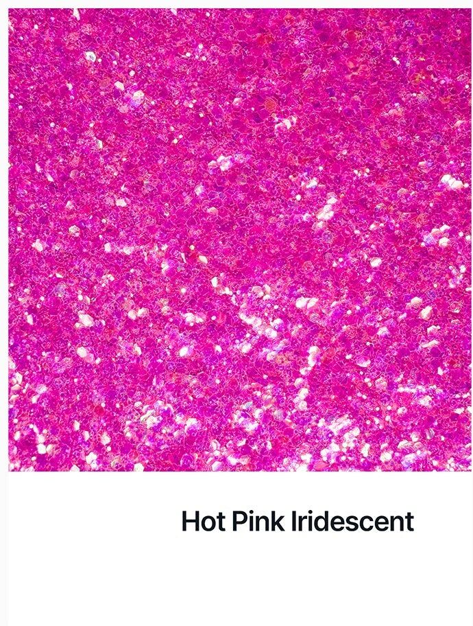 Hemway Mixed Epoxy Resin Glitter 100g / 3.5oz   Hot Pink Iridescent Mix   Polyurethane - Hot Pink Iridescent Mix - 100g