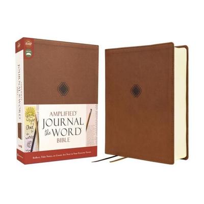 Amplified Journal the Word Bible, Double-Column Journal Edition, Leathersoft, Brown: Reflect, Take Notes, or Create Art Next to Your Favorite Verses,