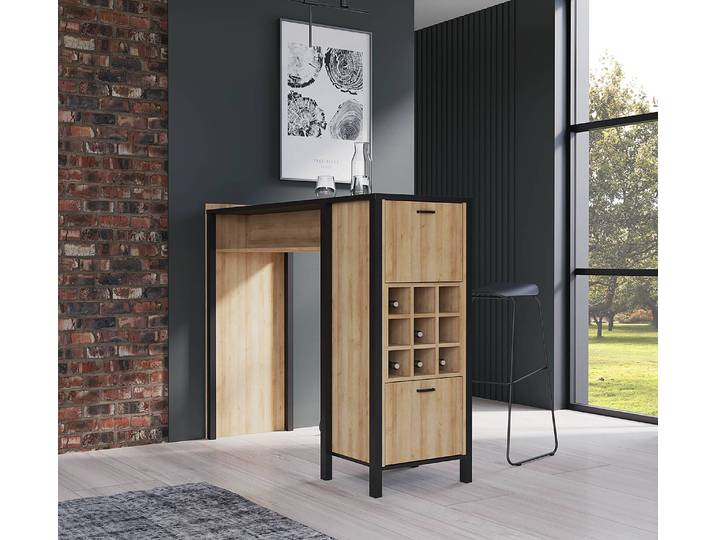 Étagère 152 cm 152 x 120 x 49cm Marron/Noir