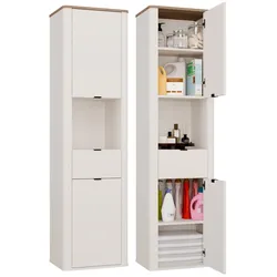 Badezimmerschrank CORDOBA 2D1S KASCHMIR EICHE CASTELLO hängender Hochschrank Schublade