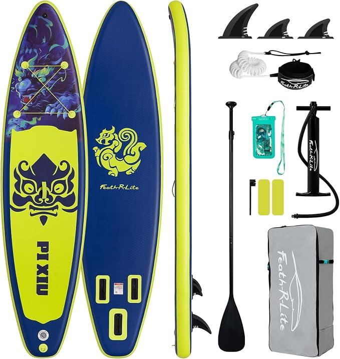Aufblasbare Stand Up Paddle Boards Multifunktionale Paddleboard Mit Handpumpe, Sup Rucksack, Leine, Einstellbares Paddel, Für Erwachsene, Aller Fertigkeitsstufen