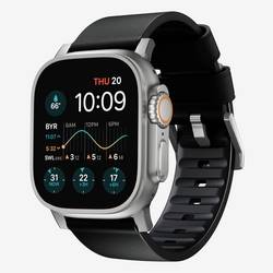 Nomad Nomad Active Leather Band Pro Black Conn Armbandschlaufe Schwarz, Silber NM1A41SNW0