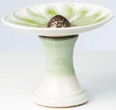 Daisy Tech Alfresco Home Daisy Birdbath - Green