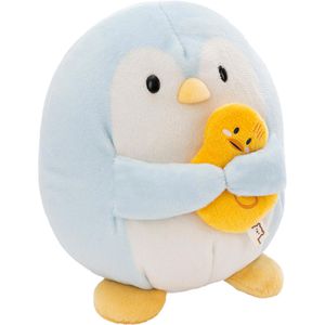 NICI Kuscheltier mymochi 61149, Pinguin Waddle mit Ente in Geschenkbox, ab 1 Jahr, 16 cm