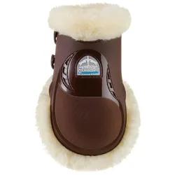 Streichkappen VER Carbon Gel Vento hinten mit Kunstfell brown PFERD S