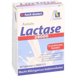 Lactase 28000 FCC Tabletten im Spender