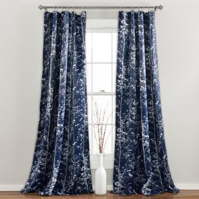 Lush Decor Forest Room Darkening Window Curtain Panel Pair