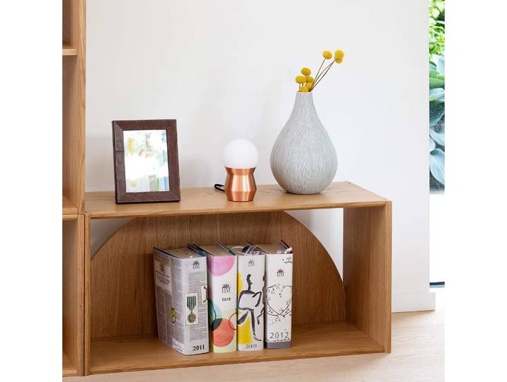 HABITAT - Etagère modulable avec fond en demi-lune - 1 casier - Design by Marie Matsuura - Uvy