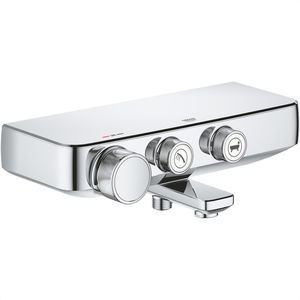 GROHE Badewannenarmatur Grohtherm SmartControl, aus Messing, mit Thermostat, zur Aufputz-Montage, verchromt