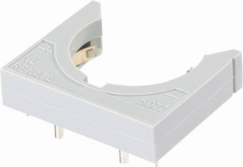 Renata 701112 Knopfzellenhalter 1x CR2450N, CR2477N Horizontal, Durchsteckmontage THT (L x B x H) 30 x 29.5 x 8.4mm