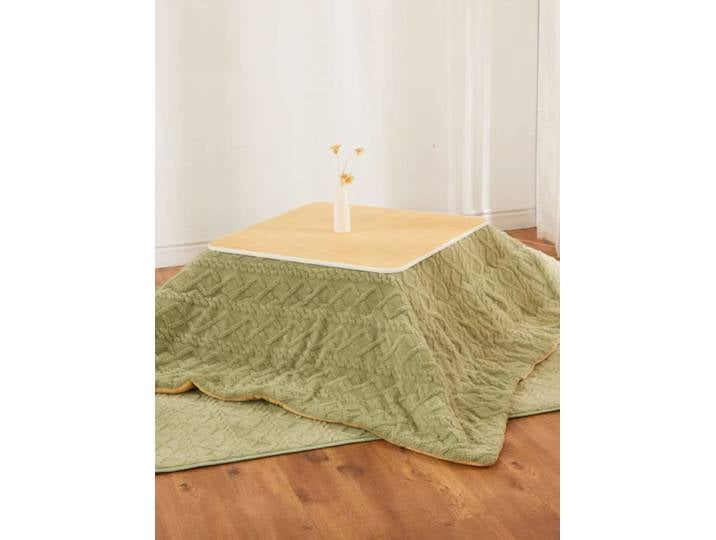Flambant neuf japonais Kotatsu couverture chaude matelassée Kotatsu Futon couette venir 1 pièce Futon + 1 pièce tapis couleur marine/kaki/vert fruit