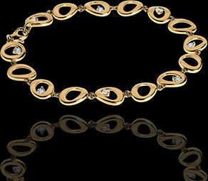 Edenly Armband GlanzstÃ¼ck in Gelbgold - 8 Diamanten