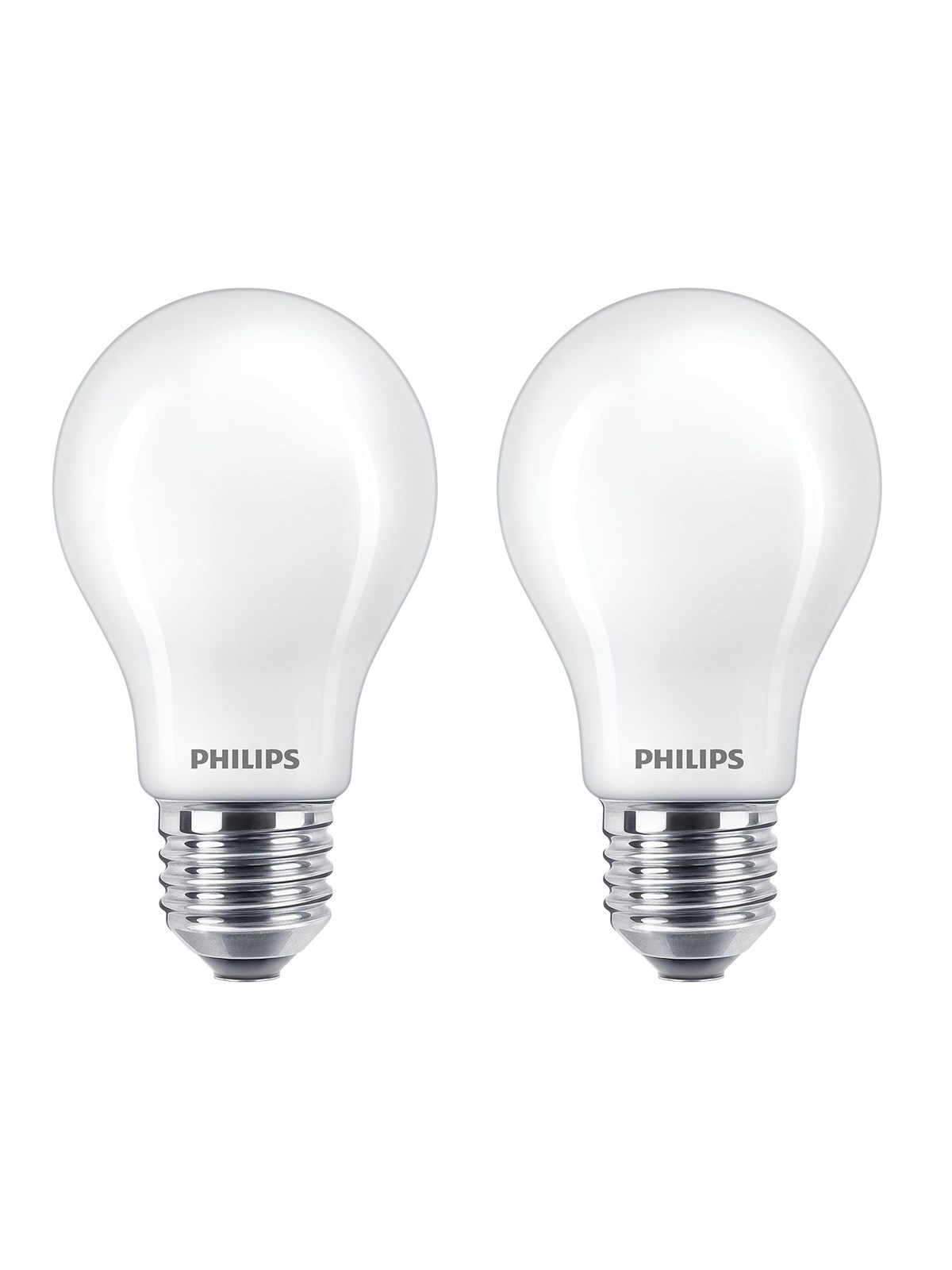 Philips LED-Lampe Classic Standard 4.5W/827 (40W) Frosted 2-pack E27