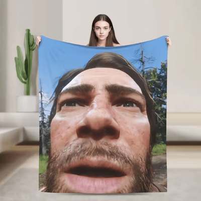Inspire Curations Arthur Morgan Soft Flannel Throw Blanket 114jdt102 60x80in(150cmx200cm)