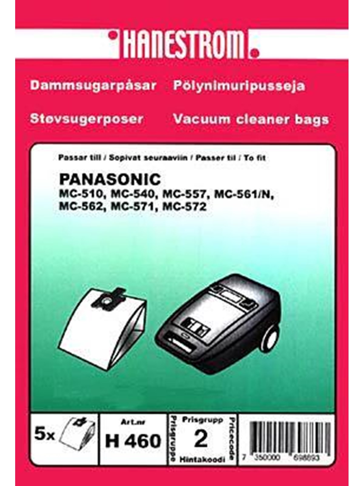 hanestroem Vacuum Cleaner Bags - 5 pcs