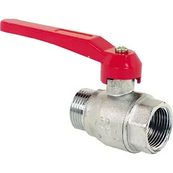 Messing Kugelhahn Absperrhahn Wasserhahn mit Hebel IG auf AG DN8-DN50