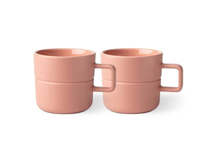 NJRD Tasse Lines 50 cl Lot de 2 Rose