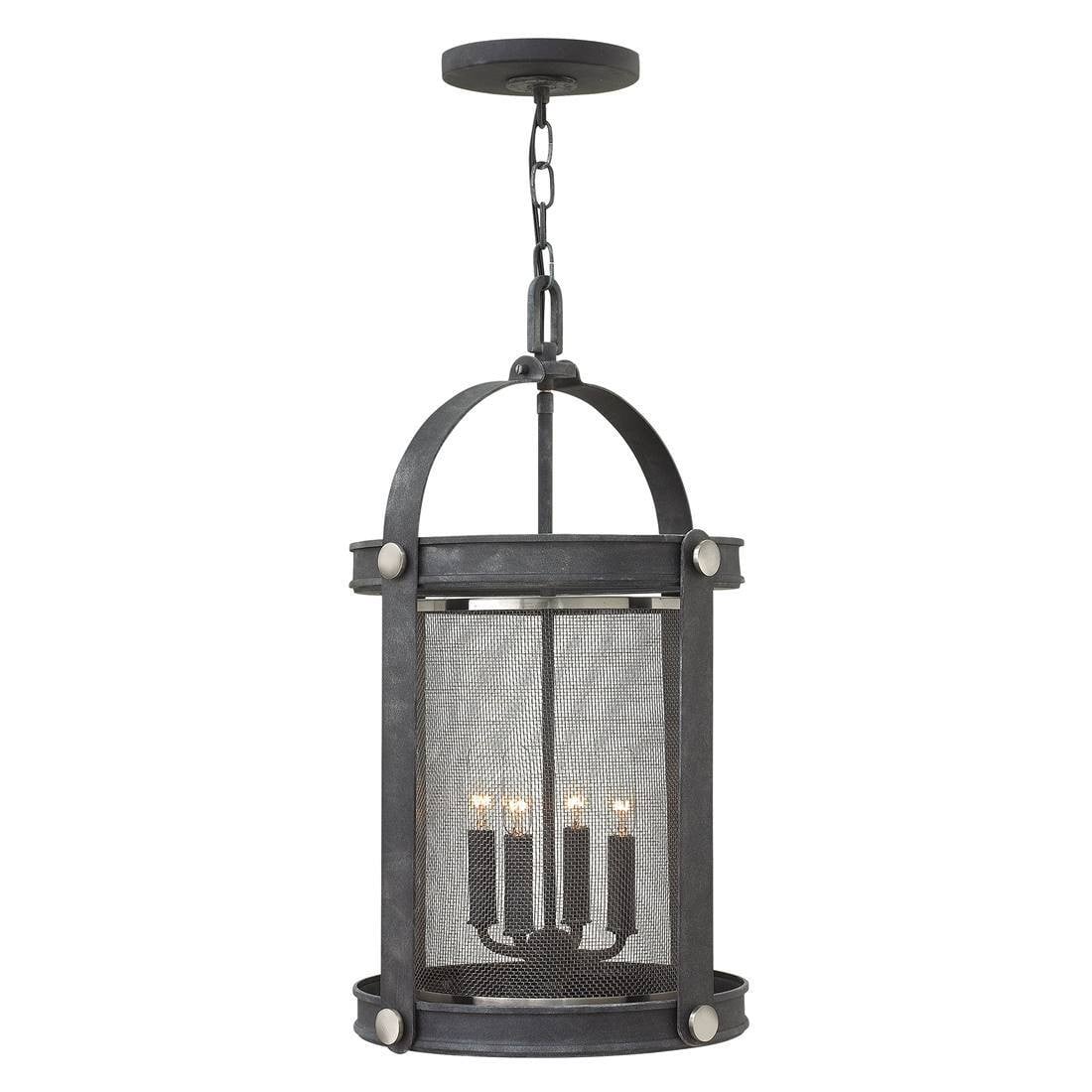 Hinkley Holden hanglamp, verouderd zink