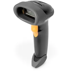 DIGITUS 1D Barcode Scanner, Bi-direktional 200 Scans/sek, 2 m USB-RJ45 Kabel