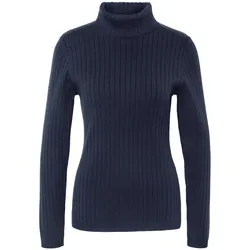 Tchibo - Gerippter Rollkragenpullover - Damen - Gr. XL - dunkelblau