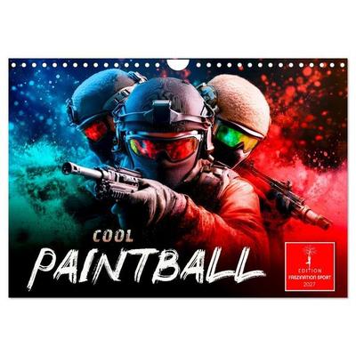 Paintball cool (Wandkalender 2027 DIN A4 quer), CALVENDO Monatskalender