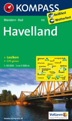 Havelland 1 : 50 000: Wanderkarte mit Kurzführer und Radwegen. GPS-genau - Preis vom 04.10.2026 03:51:26 h