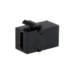 Keystone-Modul HDMI 8K 60Hz, 2x HDMI-Buchse, Typ A, vergoldete Kontakte, 48Gbit/s, HDR, schwarz
