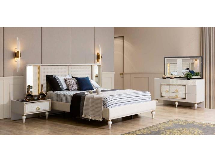 Xlmoebel Schlafzimmer-Set Luxus Schlafzimmermöbel aus europäischer Fertigung, (4-tlg), Hergestellt in Europa