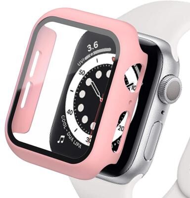 Multisell Products Hub IWatch Accessory, Apple Watch Case, Screen Protector For Apple Watch Series pink 44mm Series 654se