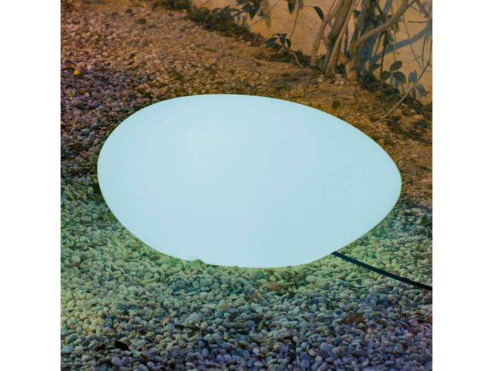 Newgarden Bodenleuchte Petra, Länge 60cm, IP65, Kabelversion Petra, weiß / opal, Kunststoff, Modern