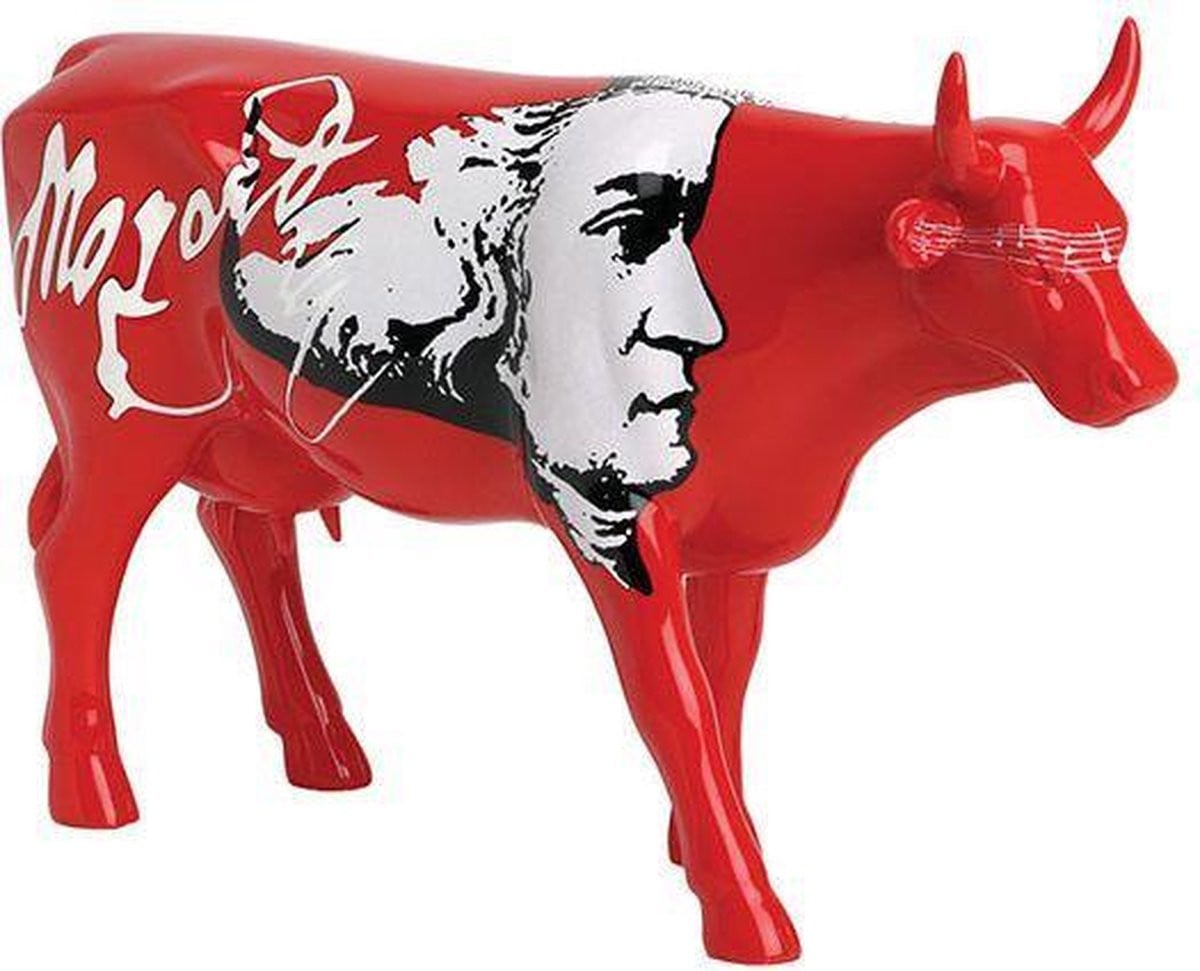 Cow Parade Moozart decoratief beeldje voor op tafel