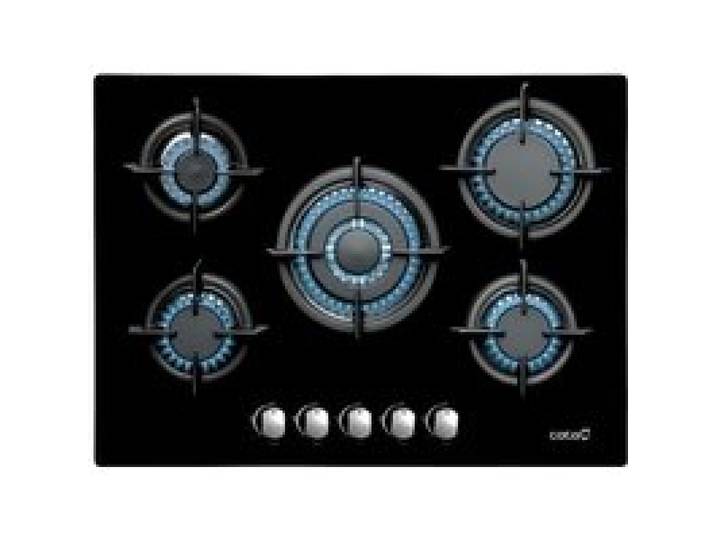 Plaque au gaz - CATA - L 7005 CI - 5 feux - Noir - Table de cuisson au gaz