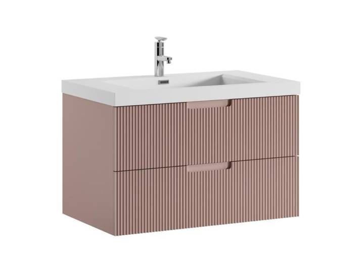 Meuble de salle de bain Thermis 60 cm lavabo Badplaats - Rose - Meuble lavabo