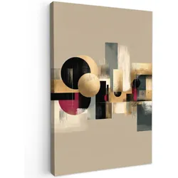 LEINWANDBILD Abstrakt - Formen - Beige - Texturen Wanddeko 40x60 cm