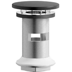 Laufen Ablaufventil H591LA57160001 74x74 mm, nicht verschliessbar schwarz matt
