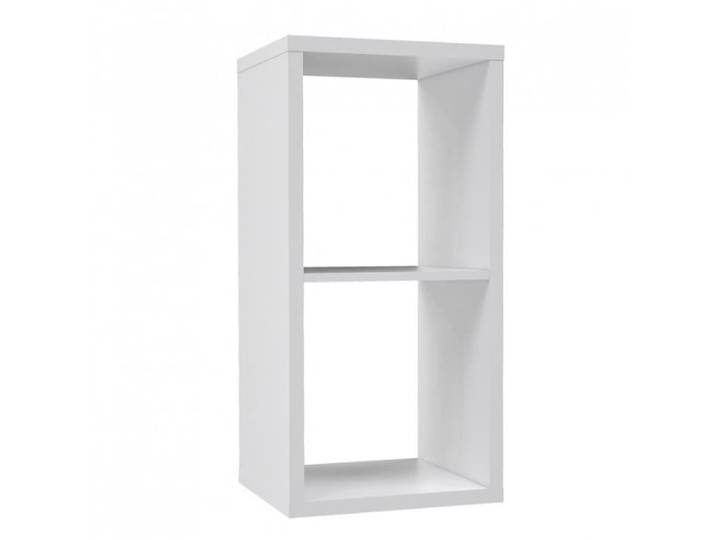 Etagère cube 2 casiers blanc mat - CLASSICO