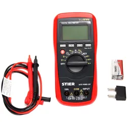 Stier, Multimeter, Digital-Multimeter 4V - 600 V AC / 0,400mV - 600 V DC CAT IV 600V (CAT III 600V, CAT IV 600V, Hand-Multimeter)