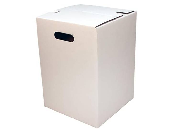 [BOXXCO] Papphocker weiß 300x300x420 mm, stabile Falt-Sitzwürfel, 20 Stück Aus stabiler zweiwelliger Wellpappe gefertigt. Perfekt für Events, Messen, Promotionen und flexible Sitzmöglichkeiten.