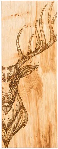 Selbrae House Just Slate Company Stag Large Oak Serving Board