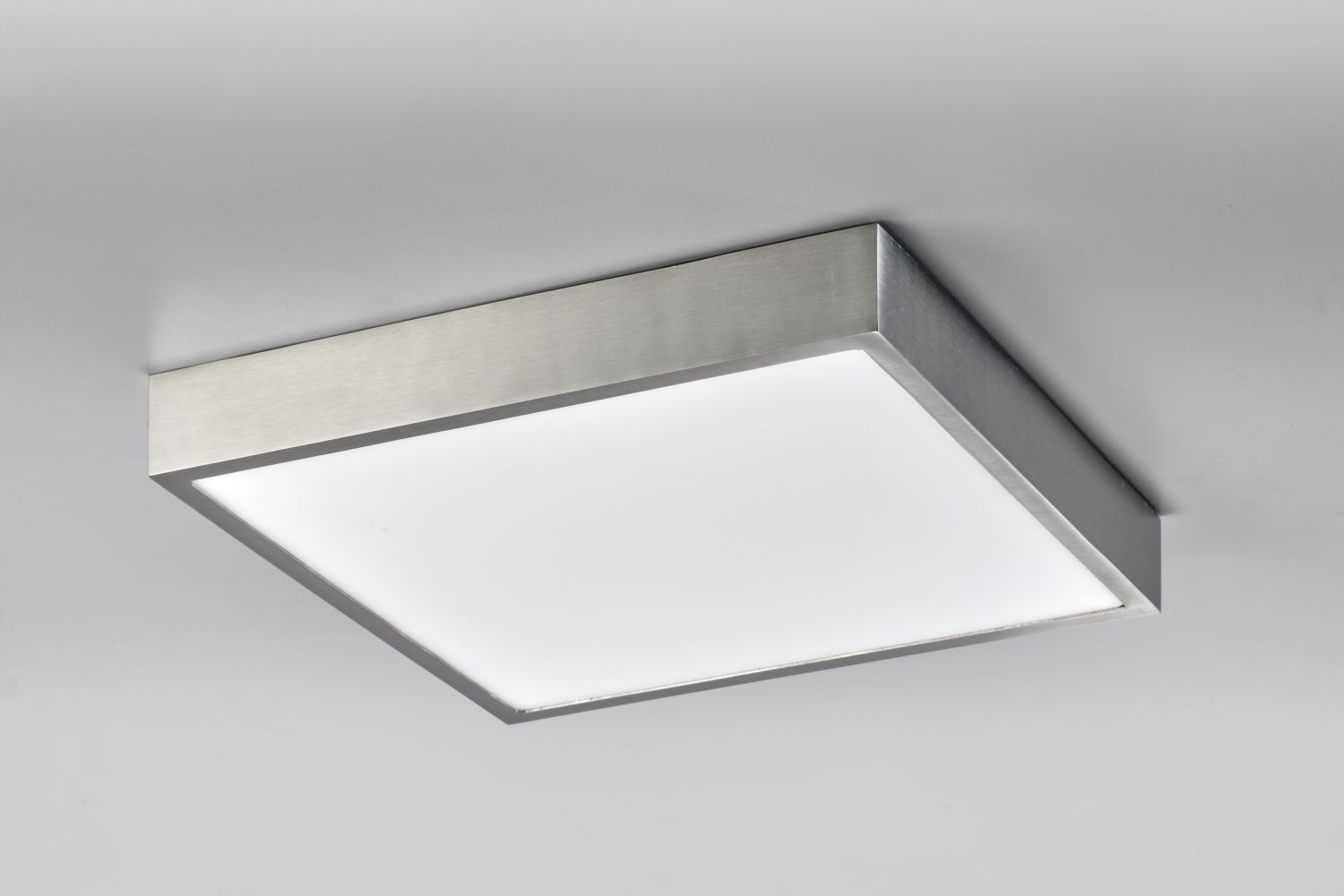LupiaLicht LED-Deckenleuchte VENOX XXLD 50x50cm Nickel (dimmbar) 2229-50-69 4260489575567