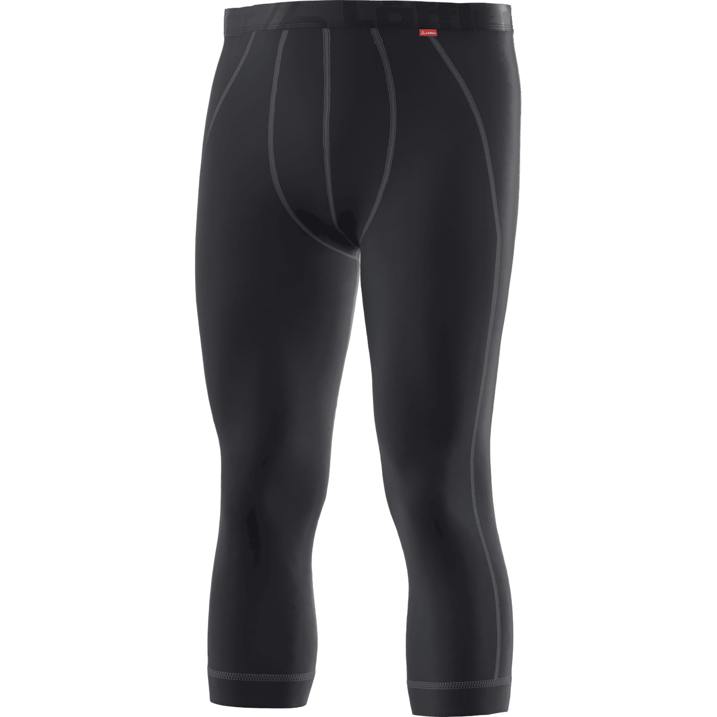 Löffler Transtex Warm 3/4 Hose Herren 3/4 Unterhose schwarz Größe L Skifahren | Langlauf Klassik | Langlauf Skating Elastisch