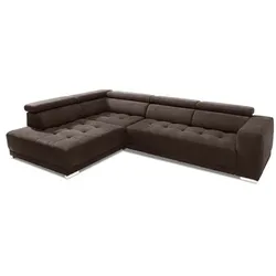 SOMETA Ecksofa Cocoon Stoff Braun Espresso