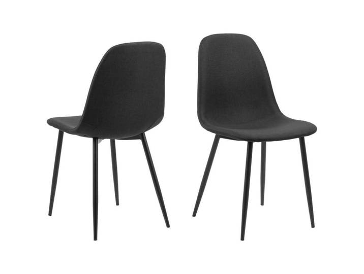 AC Design Furniture Stuhl AC Design Schwarz Textil - Stuhl