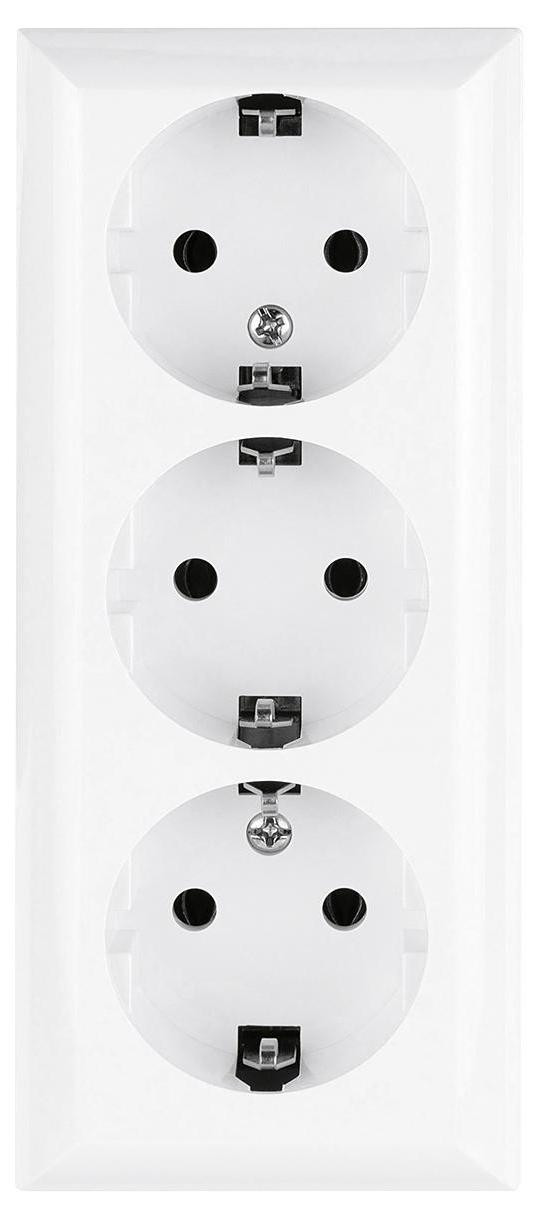 REV RITTER PlanoLuxe wandcontactdoos, 3-voudig, wit