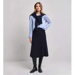 Gant für Damen. 4400159 Marineblauer Rock aus Schafwolle (XL), Lässig, Klassisch