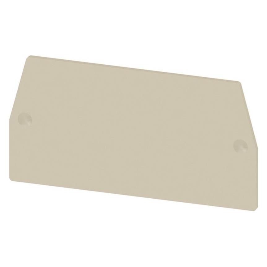 Weidmüller Abschluss- und Zwischenplatte (Klemmen), 68.5 mm x 1.5 mm, dunkelbeige WAP WTL 6 2863960 (2863960000)